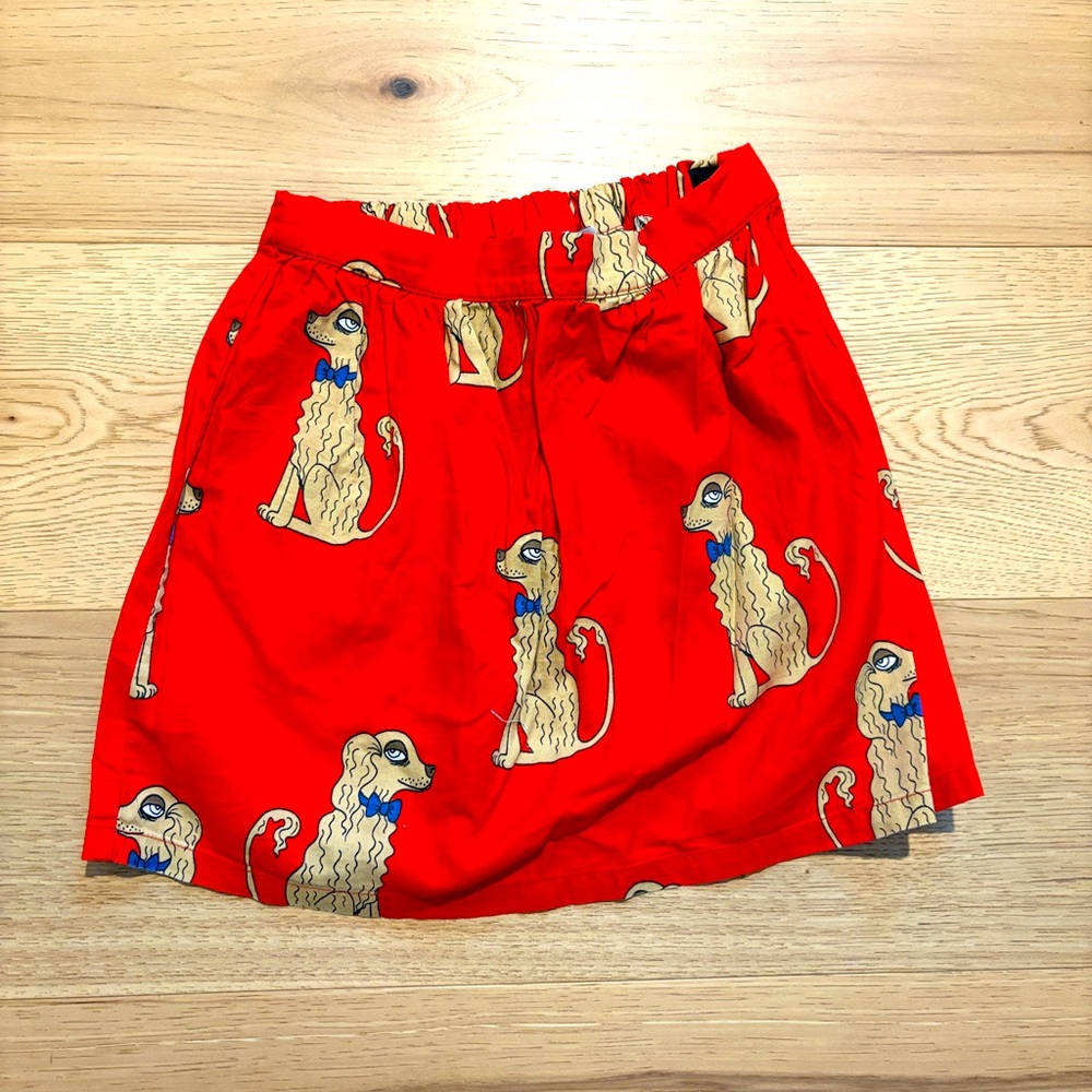 Mini Rodini Dog all over print skirt size 116-122